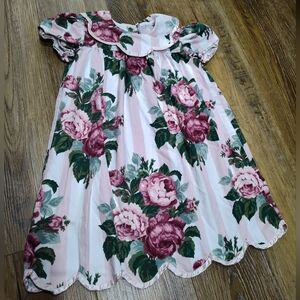 Vintage Handmade Cotton Girls Dress
